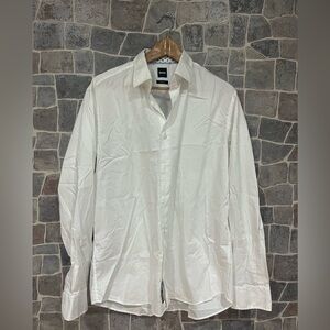 White Hugo Boss Dress Shirt in 16.5/42